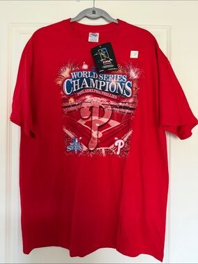 Delta Red Philadelphia Phillies World Series Champions Tee and towel